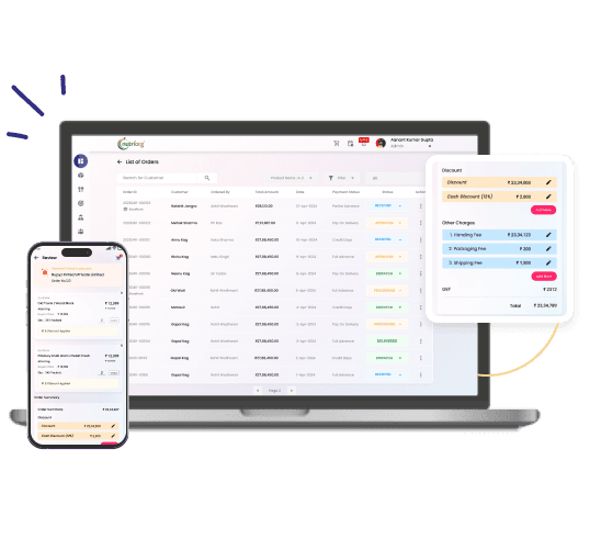 Rupyz order management dashboard